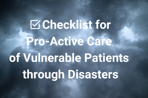 Checklist - Disaster Preparedness