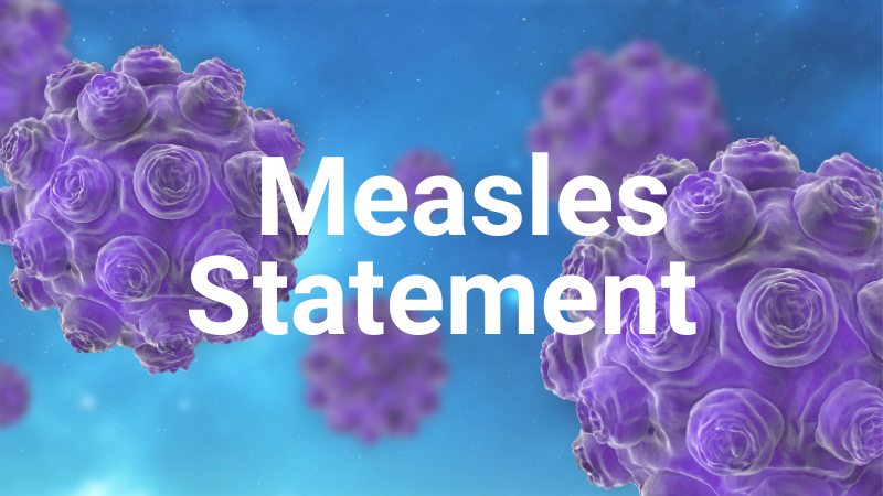 Measles Statement