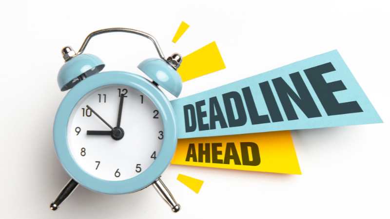 Deadline Ahead